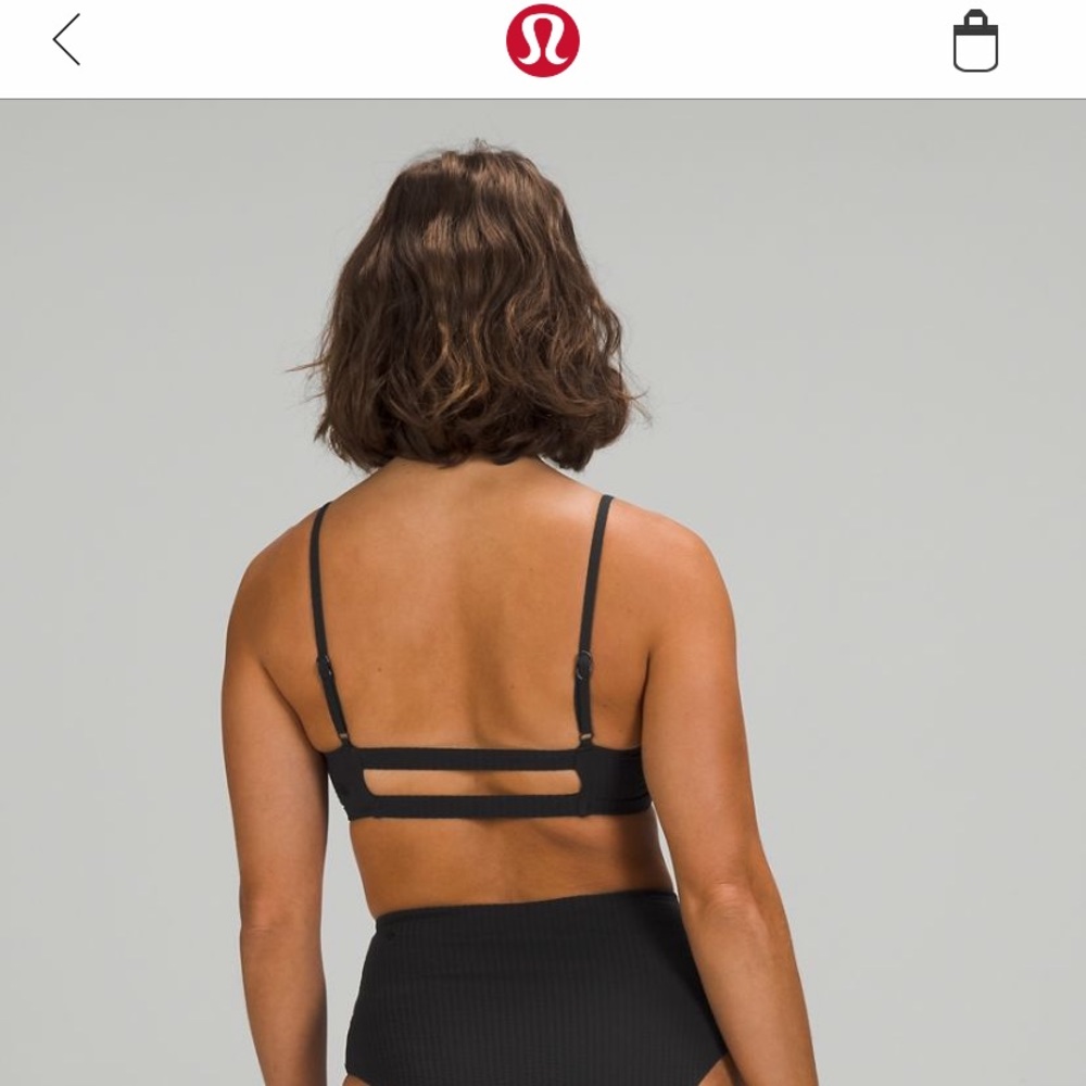 lululemon Seersucker Swim Top B/C black - Picture 8 of 8